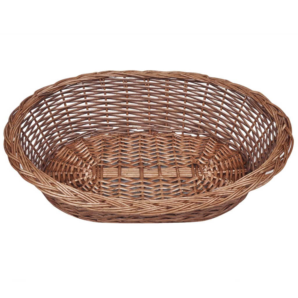 Vidaxl hondenmand huisdierenbed 69 cm natuurlijk wilgen