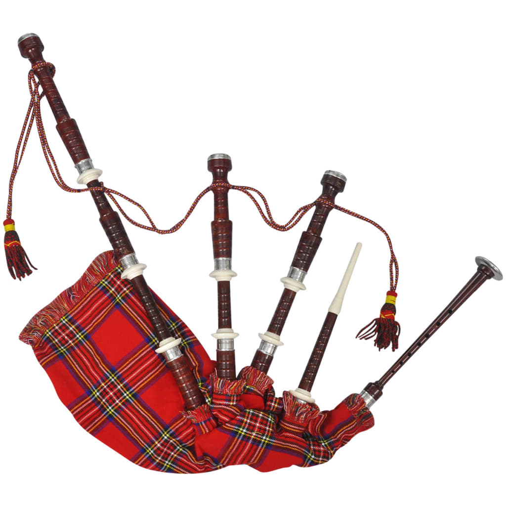 Vidaxl kinderdoedelzak schots great highland royal steward tartan rood