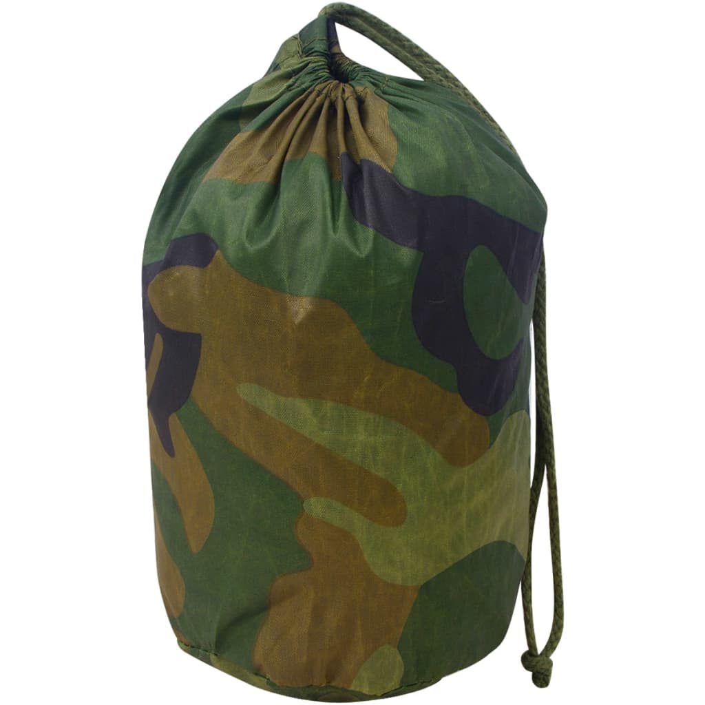Vidaxl camouflagenet met opbergzak 4x6 m