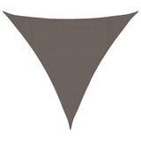 Vidaxl zonnescherm antraciet driehoekig 3,6x3,6x3,6 m hdpe