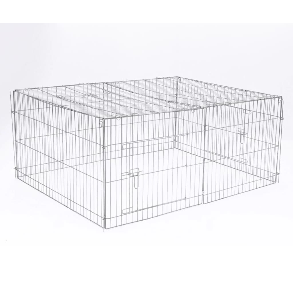 @pet huisdierenren voor buiten castle 144x112x60 cm metaal