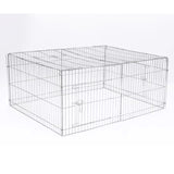 @pet huisdierenren voor buiten castle 144x112x60 cm metaal