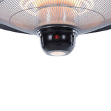 Sunred hangende verwarmer sirius 2100 w halogeen zwart ce09b