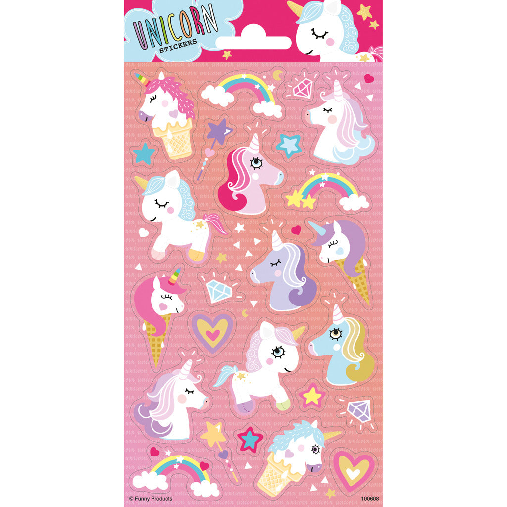 Totum stickervel eenhoorn
