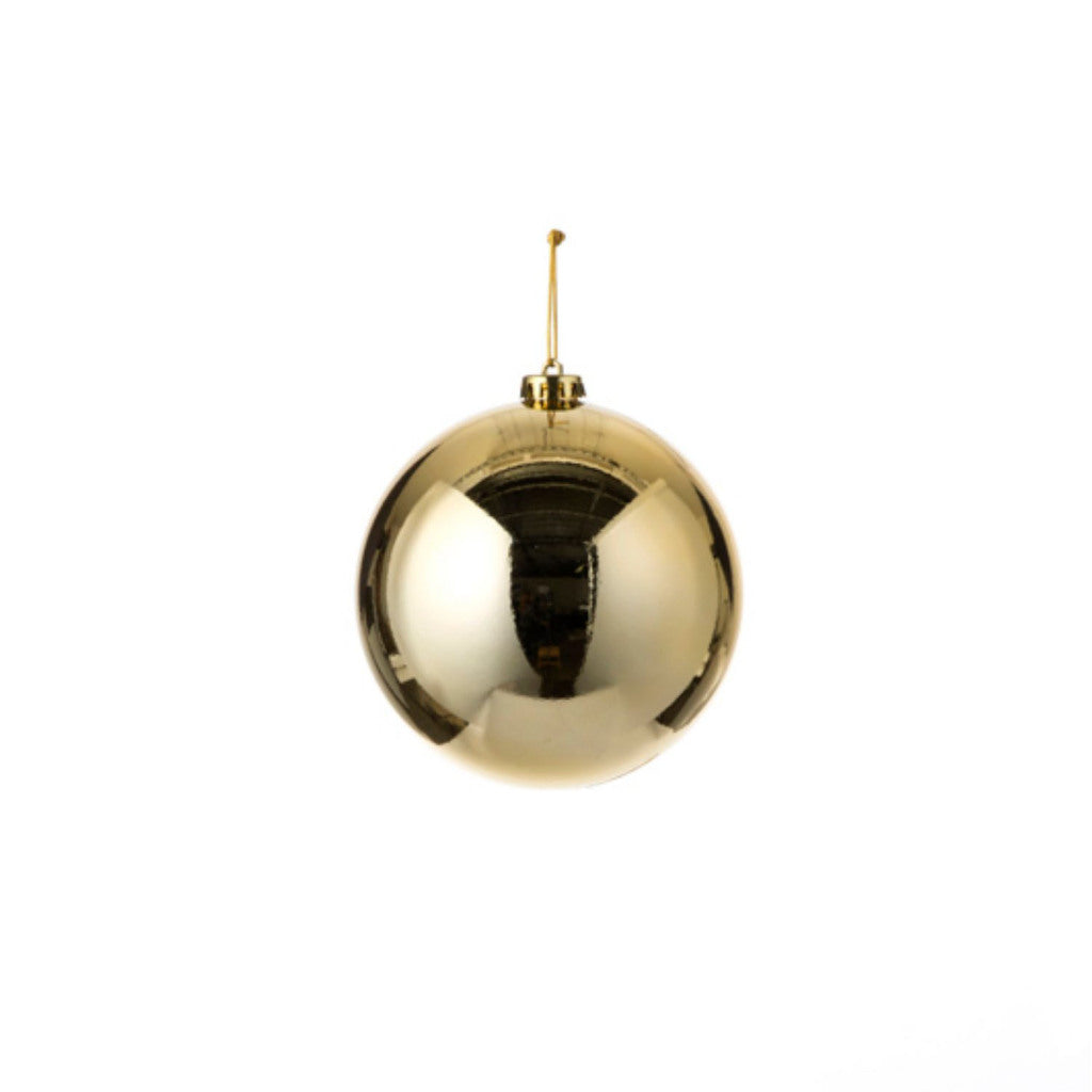 House of seasons kerstbal goud kunststof d15 cm