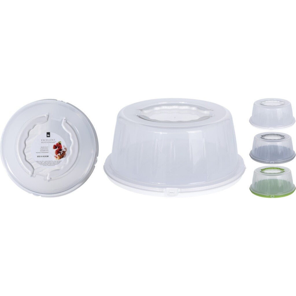Excellent houseware taartdoos 33x15 cm assorti