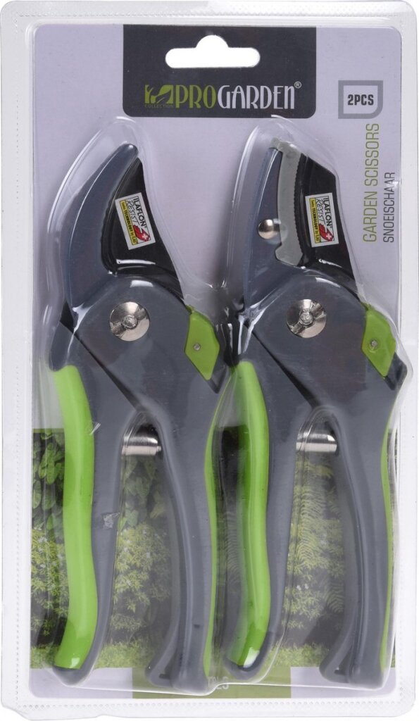Pro garden tuinscharen set 2 stuks snoeischaar en heggenschaar 20cm