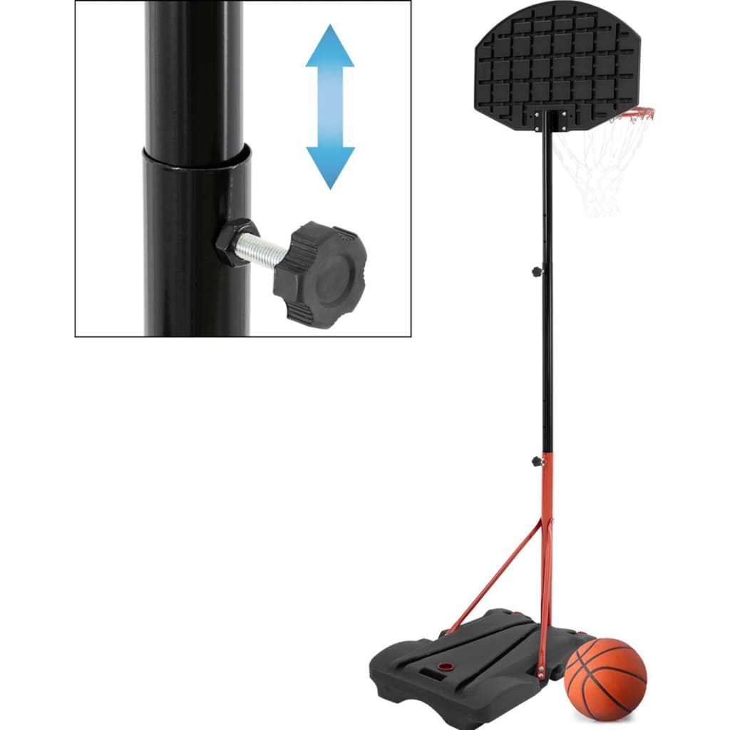 Xq max basketbalset in hoogte verstelbaar draagbaar