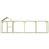 Vidaxl kippenhok 6x1,5x2 m staal