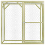 Vidaxl kippenhok 1,5x1,5x2 m staal