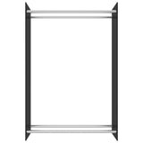 VidaXL Haardhoutrek 80x35x120 cm glas zwart