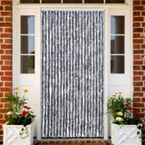 Vidaxl vliegengordijn 90x220 cm chenille zilverkleurig