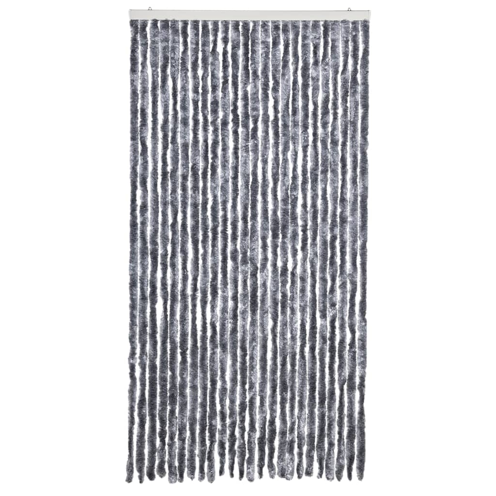 Vidaxl vliegengordijn 100x220 cm chenille zilverkleurig