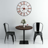 Vidaxl wandklok 58 cm metaal rood