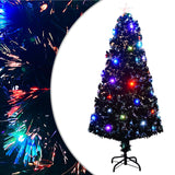 Vidaxl kerstboom met led en standaard 150 cm glasvezel
