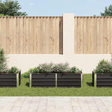 Vidaxl plantenbak verhoogd 160x40x45 cm gegalvaniseerd staal antraciet