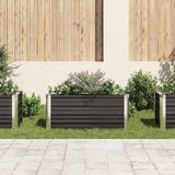 Vidaxl plantenbak verhoogd 100x40x45 cm gegalvaniseerd staal antraciet