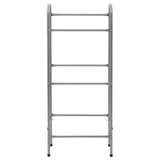 Vidaxl opbergrek voor 3 kratten 50x33x116 staal zilverkleurig