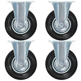 VidaXL 16 st Wielen vast 125 mm