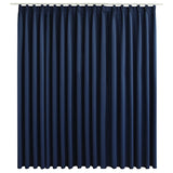 Vidaxl gordijn verduisterend met haken 290x245 cm blauw