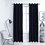 Vidaxl gordijn verduisterend met ringen 2 st 140x245 cm fluweel zwart