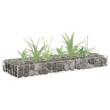 Vidaxl gabion plantenbak verhoogd 90x30x10 cm gegalvaniseerd staal