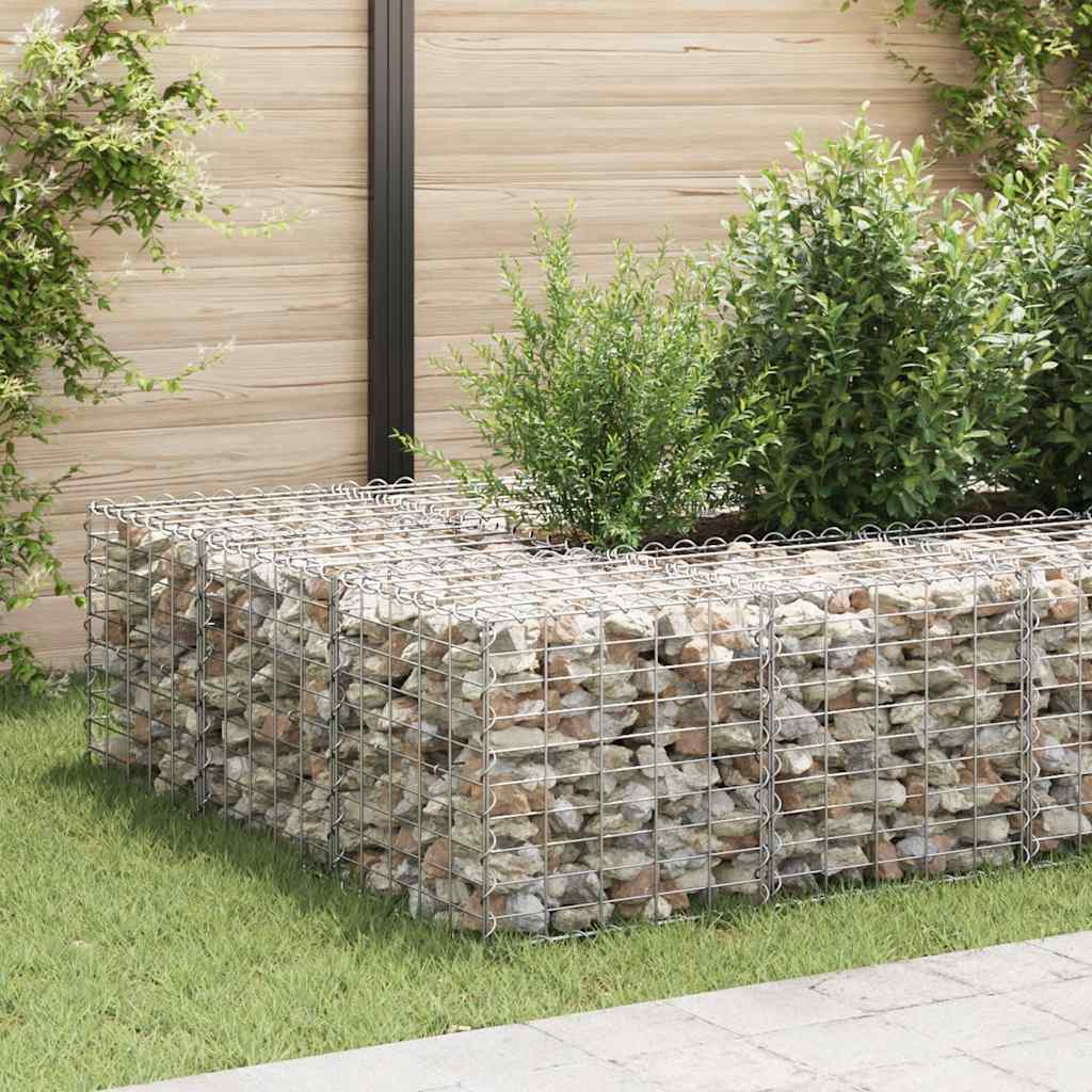 Vidaxl gabion plantenbak verhoogd kubus 50x50x50 cm staaldraad