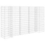 VidaXL Gabion plantenbak H-vormig 260x40x150 cm staaldraad