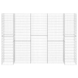 VidaXL Gabion plantenbak H-vormig 260x40x180 cm staaldraad
