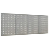 Vidaxl gaatjespanelen wandgemonteerd 4 st 40x58 cm staal