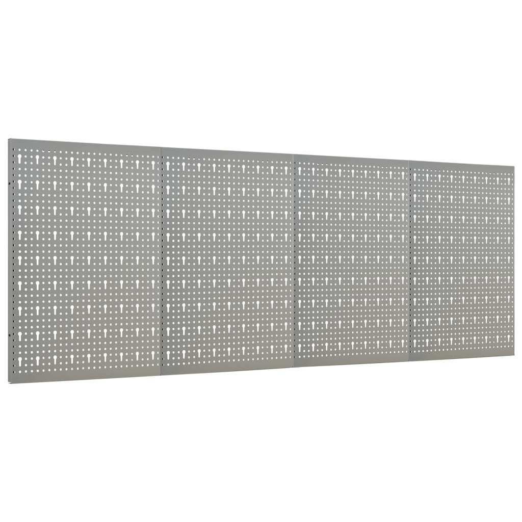 Vidaxl gaatjespanelen wandgemonteerd 4 st 40x58 cm staal