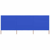 Vidaxl windscherm 3-panelen 400x120 cm stof azuurblauw