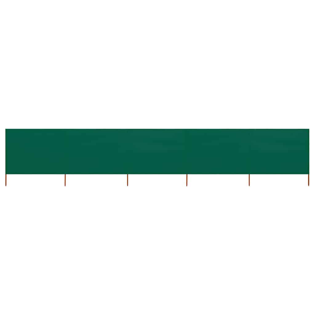 Vidaxl windscherm 5-panelen 600x120 cm stof groen