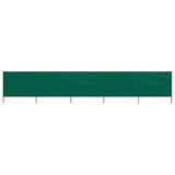 Vidaxl windscherm 5-panelen 600x120 cm stof groen