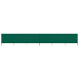 Vidaxl windscherm 6-panelen 800x160 cm stof groen
