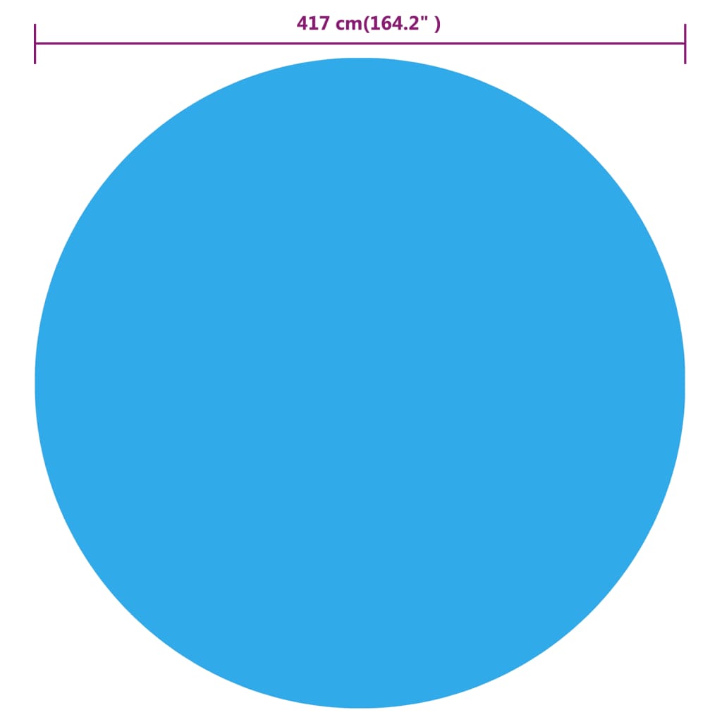 Vidaxl zwembadhoes 417 cm pe blauw