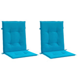 Vidaxl tuinstoelkussens lage rug 2 st 100x50x3 cm oxford stof blauw