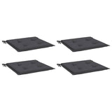 Vidaxl tuinstoelkussens 4 st 40x40x4 cm oxford stof antracietkleurig