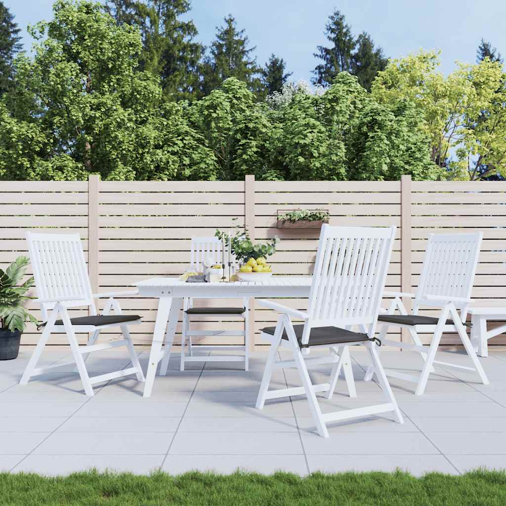 Vidaxl tuinstoelkussens 4 st 40x40x4 cm oxford stof antracietkleurig