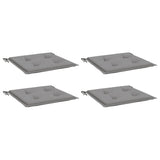 Vidaxl tuinstoelkussens 4 st 40x40x4 cm oxford stof grijs