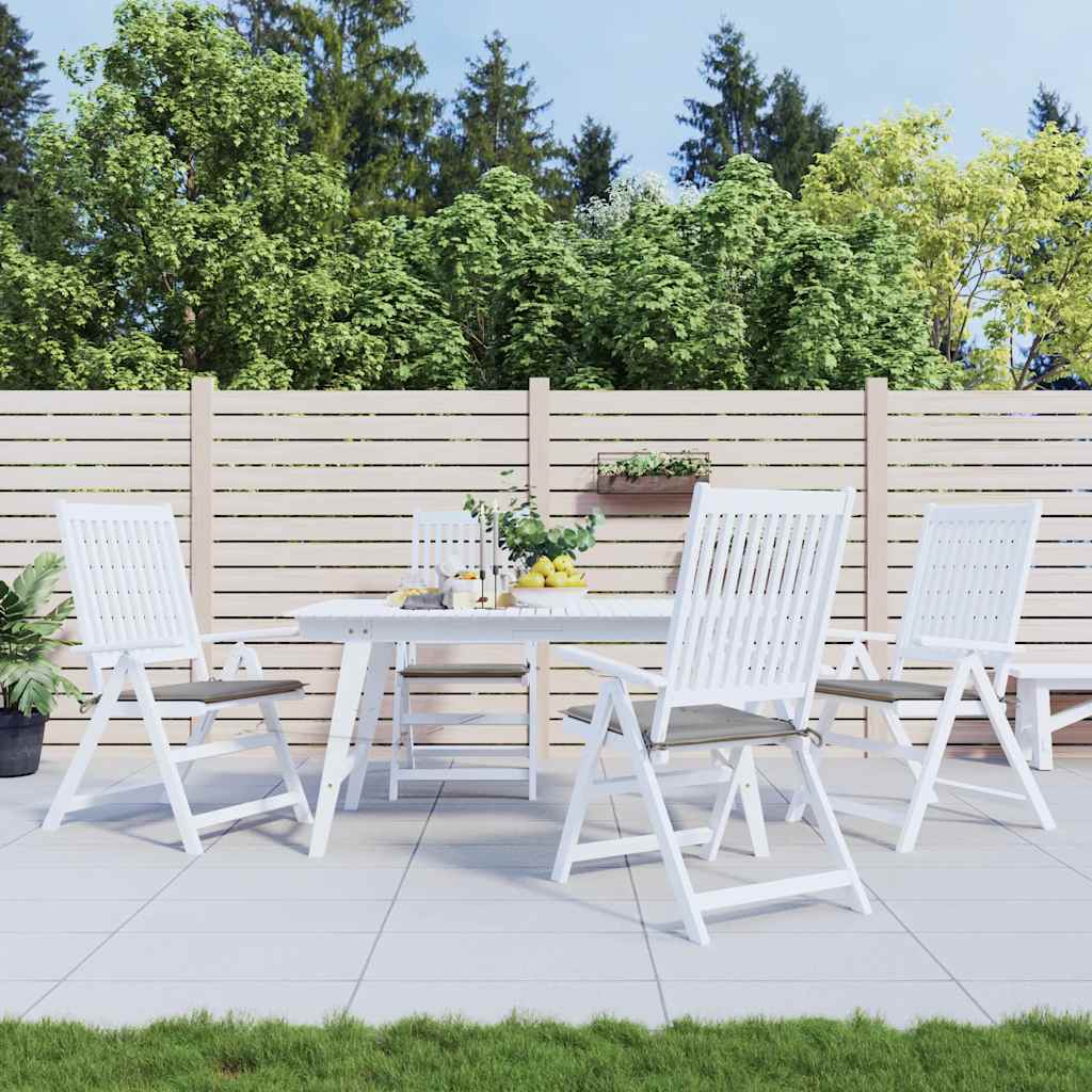 Vidaxl tuinstoelkussens 4 st 40x40x4 cm oxford stof grijs