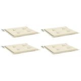 Vidaxl tuinstoelkussens 4 st 40x40x4 cm oxford stof crèmekleurig