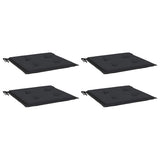 Vidaxl tuinstoelkussens 4 st 40x40x4 cm oxford stof zwart