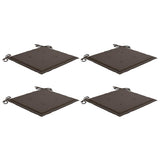 Vidaxl tuinstoelkussens 4 st 40x40x4 cm oxford stof taupe