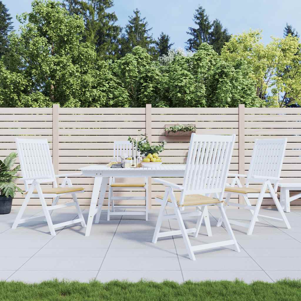 Vidaxl tuinstoelkussens 4 st 40x40x4 cm oxford stof beige