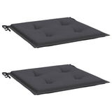 Vidaxl tuinstoelkussens 2 st 50x50x4 cm oxford stof antracietkleurig