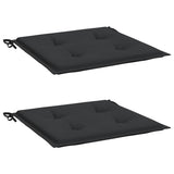 Vidaxl tuinstoelkussens 2 st 50x50x4 cm oxford stof zwart
