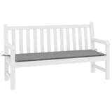 Vidaxl tuinbankkussen 200x50x4 cm oxford stof grijs