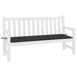 Vidaxl tuinbankkussen 200x50x4 cm oxford stof zwart