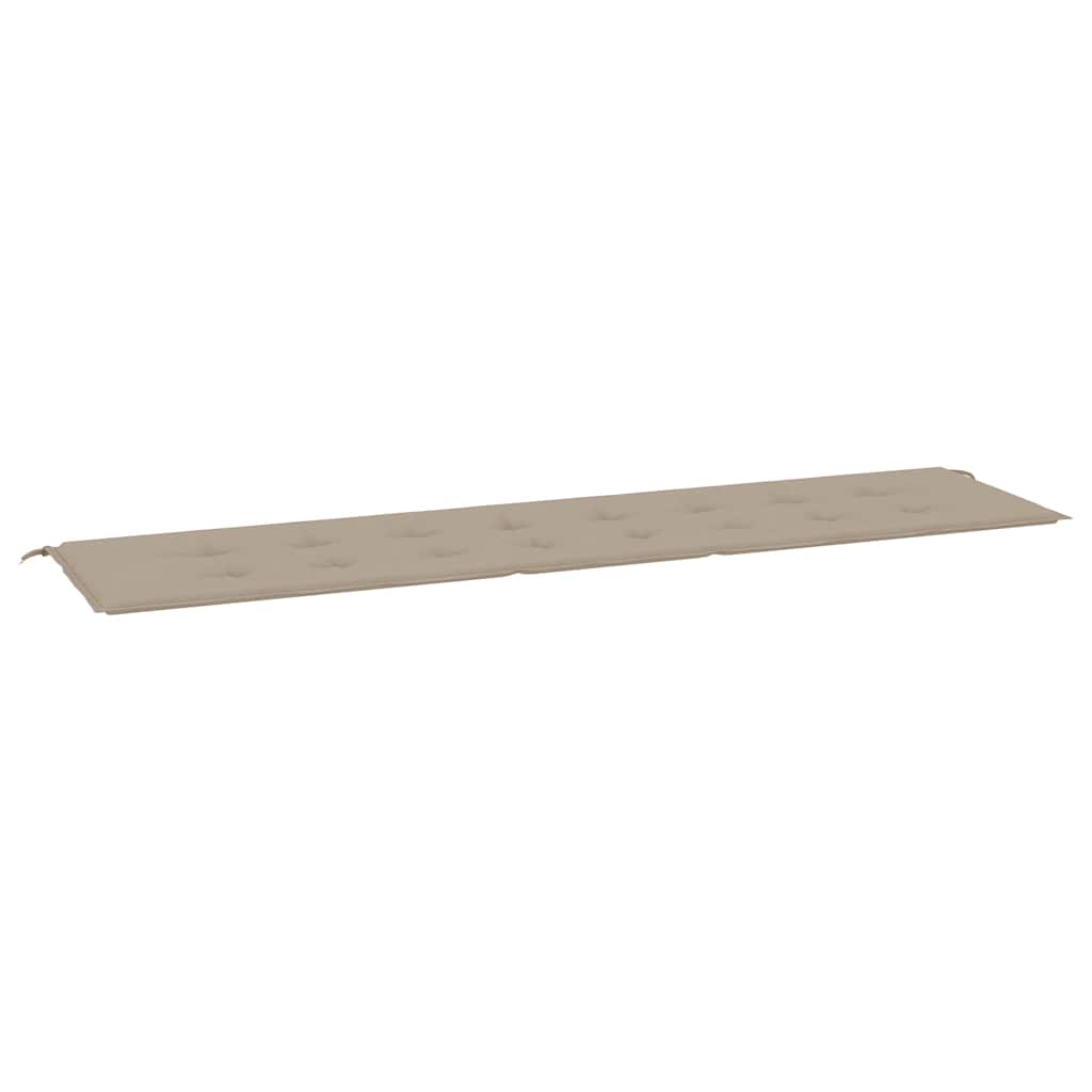 Vidaxl tuinbankkussen 200x50x4 cm oxford stof taupe